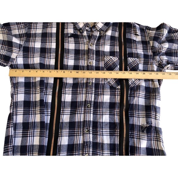Furst Of A Kind Reworked Flannel Womens OS Reconstructed Upcycled Cottage - Picture 6 of 8